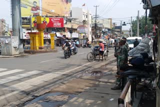 security deployed regarding friday Namaz in main road of Ranchi