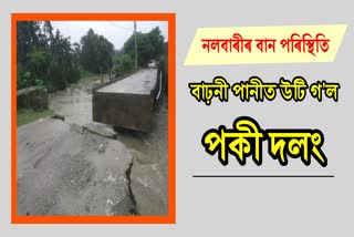 Artificial Flood damaged Nalbari Bridge