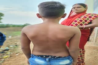 teacher brutally beat up child in Giridih