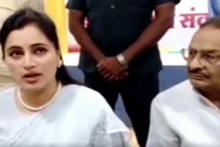 Navneet Kaur Rana in Kota, Navneet Kaur Rana targets opposition on Agnipath protest