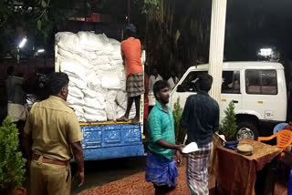 Prohibited tobacco products seized in idukki tamilnadu border  Prohibited tobacco products seized  പലചരക്ക് കടയിൽ നിന്നും 1560 കിലോയോളം നിരോധിത പുകയില ഉൽപ്പന്നങ്ങൾ പിടികൂടി  ഏകദേശം 16 ലക്ഷം രൂപയുടെ നിരോധിത പുകയില ഉൽപ്പന്നങ്ങൾ പൊലീസ് പിടികൂടി  ഇടുക്കി തമിഴ്‌നാട് അതിർത്തിയിൽ പുകയില ഉൽപ്പന്നങ്ങൾ പിടികൂടി പൊലീസ്  പലചരക്ക് കടയിൽ നിന്ന് പുകയില ഉൽപ്പന്നങ്ങൾ പിടികൂടി  നിരോധിത പാൻമസാലകൾ വിൽപന നടത്തിയവർ പിടിയിൽ  പുകയില ഉൽപ്പന്നങ്ങൾ പിടികൂടി