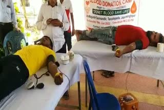 sister arranged blood donation camp in jagatsinghpur