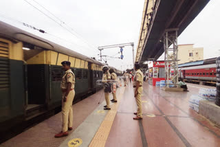 Extra Security in Asansol Railway Station Due to Agnipath Scheme Protests