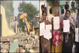 Demolition of illegal buildings at kalaburagi