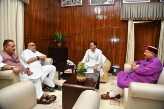 Panchayati Raj Minister Giriraj Singh met CM Dhami