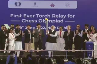 पंतप्रधानांनी केले 44व्या बुद्धिबळ ऑलिम्पियाड मशालचे उद्घाटन