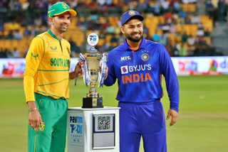 Fifth T20I called off due to rain, T20I series shared, Fifth T20I called off in Bengaluru, Heavy rain in Bengaluru,  South Africa tour of India 2022, Bengaluru Chinnaswamy Stadium, ಐದನೇ ಟಿ20ಐ ಮಳೆಯಿಂದಾಗಿ ರದ್ದು, ಟಿ20ಐ ಸರಣಿ ಹಂಚಿಕೊಂಡ ಭಾರತ ಮತ್ತು ದಕ್ಷಿಣಆಫ್ರಿಕಾ, ಬೆಂಗಳೂರಿನಲ್ಲಿ ರದ್ದಾದ ಐದನೇ ಟಿ20, ಬೆಂಗಳೂರಿನಲ್ಲಿ ಭಾರೀ ಮಳೆ, 2022ರ ಭಾರತಕ್ಕೆ ದಕ್ಷಿಣ ಆಫ್ರಿಕಾ ಪ್ರವಾಸ, ಬೆಂಗಳೂರು ಚಿನ್ನಸ್ವಾಮಿ ಕ್ರೀಡಾಂಗಣ,