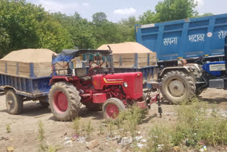 Bhind crime News Police action on Illegal sand mining and transportation