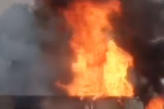 Fire triggers chain of explosions at LPG cylinder warehouse