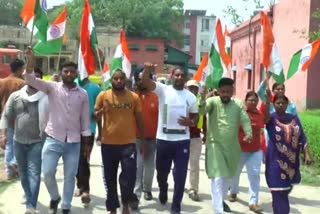 Aam Aadmi Party Kisan Cell Tiranga Yatra in ambanal