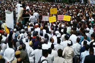 Muslim community protest in Udaipur