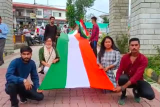 Tiranga yatra in Dharamshala