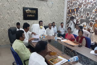 Education Minister Jagarnath Mahto held review meeting in Hazaribag