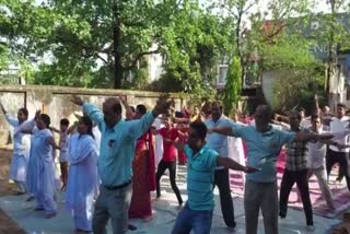 District level World Yoga Day celebrate