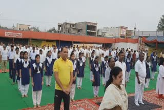 international yoga day celebration in jharsuguda