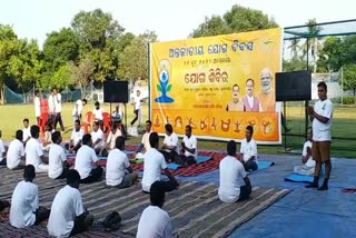 International yoga day celebration by bjp in bhubaneswar