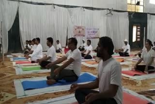 Yoga organized in Janjgir became a joke