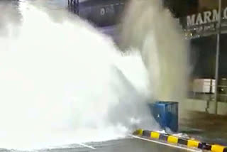 Pipeline damage in Hyderabad