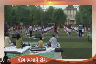 International Yoga Day 2022 : શાસ્ત્રીય સંગીત સાથે યોગે વાતાવરણ બનાવ્યું મોહક