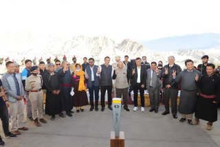 Torch Relay in Leh, Torch Relay of Chess Olympiad in Leh, Chess in Leh, India chess updates