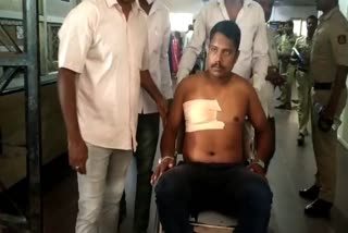 accused escaped who stabbed on police constable in shivamogga