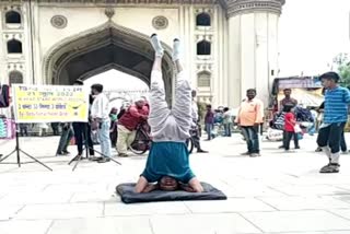 Yogasana from Bihar Youngman