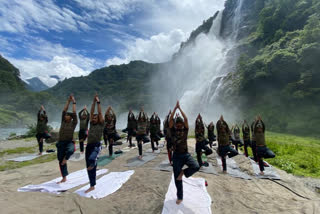Jawans celebrate Yoga Day on Indo-China border