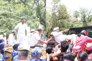 congress leaders protest  enforcement directorate questioning rahul gandhi  rahul gandhi national herald money laundering case  നാഷണൽ ഹെറാൾഡ് കള്ളപ്പണം വെളുപ്പിക്കൽ കേസ്  കോൺഗ്രസ് നേതാക്കളുടെ പ്രതിഷേധം  രാഹുൽ ഗാന്ധി എൻഫോഴ്‌സ്മെന്‍റ് ഡയറക്‌ടറേറ്റ് ചോദ്യം ചെയ്യൽ