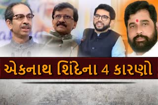 એકનાથ શિંદેની નારાજગી પાછળના 4 મુખ્ય કારણો