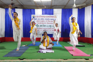 International Yoga Day celebrate in Teok