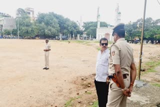 Chamarajpet Idgah Maidan controversy zameer ahamed khan visit