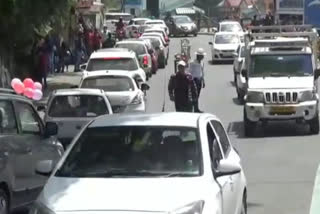 शिमला में ट्रैफिक जाम