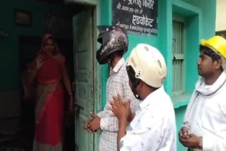 Vidisha Campaigning Wearing Helmets