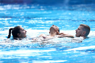 Horrific scenes as coach saves US swimmer from drowning at World Aquatics Championships