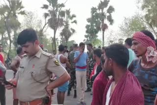 ट्रक ने बाइक सवार को रौंदा