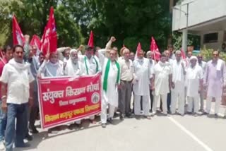 farmers protest agnipath scheme in yamunanagar