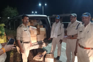 Jabalpur police confiscated illegal liquor box