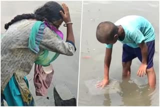 Floating stone in Serampore Ghat