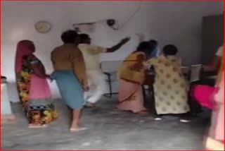 principal beats female shiksha mitra with shoes in lakhimpur kheri video goes viral