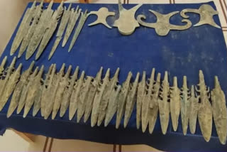4,000-year-old copper weapons found under a field in UP