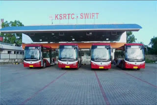 KSRTC SWIFT  city circular bus service  ksrtc city service  കെഎസ്ആർടിസി  കെഎസ്ആർടിസി സ്വിഫ്റ്റ്  കെഎസ്ആർടിസി ഇലക്‌ട്രിക് ബസ്