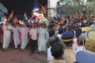 SFI attack on Rahul Gandhi office  Clash in congress protests  രാഹുല്‍ ഗാന്ധി ഓഫിസിന് നേരെ ആക്രമണം  കോൺഗ്രസ് പ്രതിഷേധം  എസ്എഫ്ഐ ആക്രമണം അറസ്റ്റ്