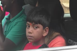 Brave boy Rahul reached his home