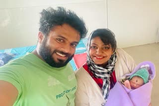 actress-poornima-gave-birth-to-baby-boy-in-mandya