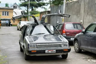 Kashmiri Mathematician makes solar car