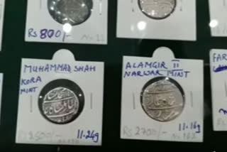 Mughal era coins exhibition set up in Delhi Queen's society