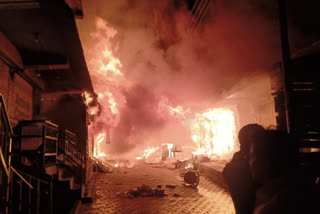 Fire in Cheog Bazaar of Theog