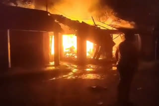 Four shops gutted in fire at Jangipur