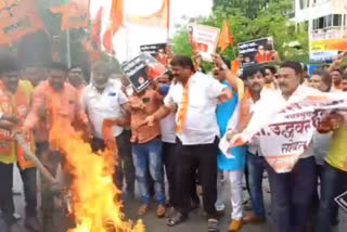 Shiv Sainik aggressive in Nagpur