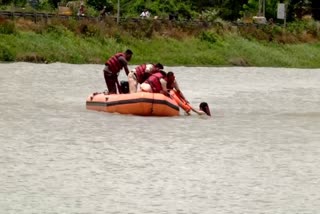 Demonstration and training of rescue operation in Shimoga